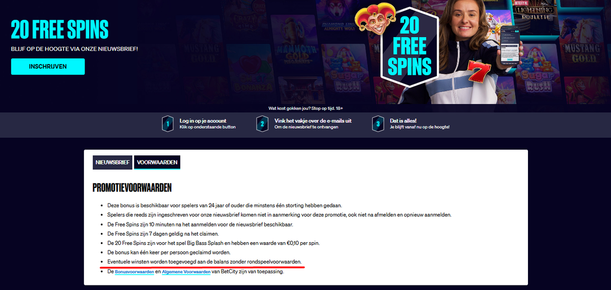 Free spins zonder rondspeelvoorwaarden