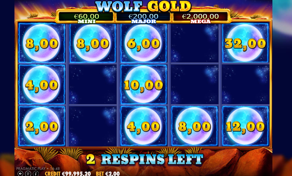 Wolf Gold Money Respin-bonusspel
