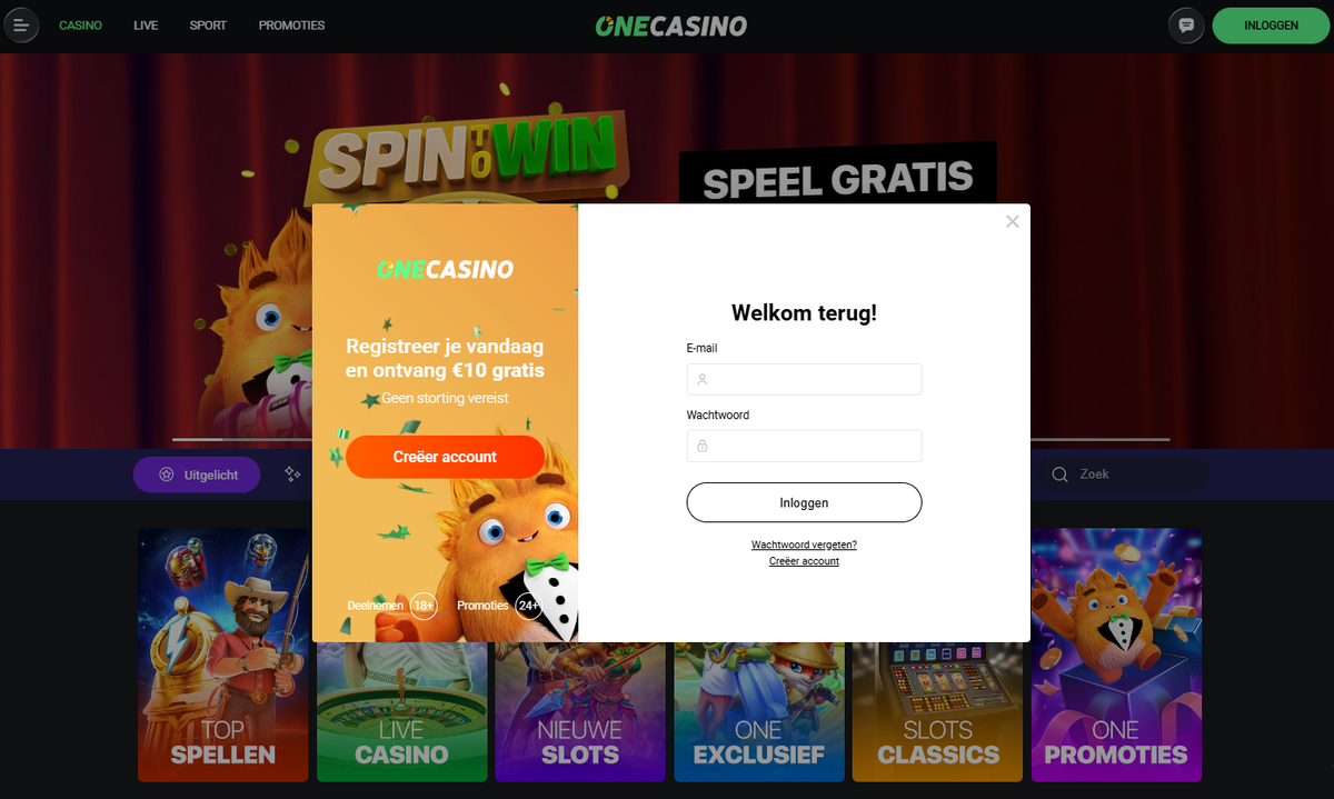 Casino One login