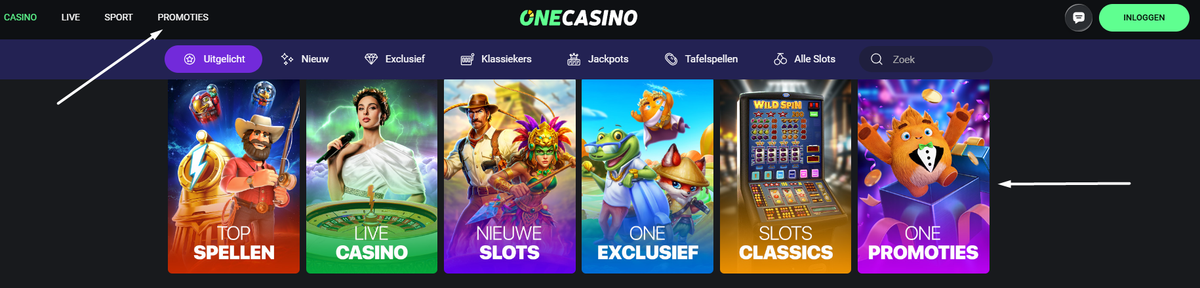 OneCasino bonus en promoties One Casino bonus