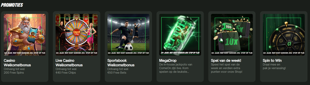Alle bonussen van legale casino's Casino bonus