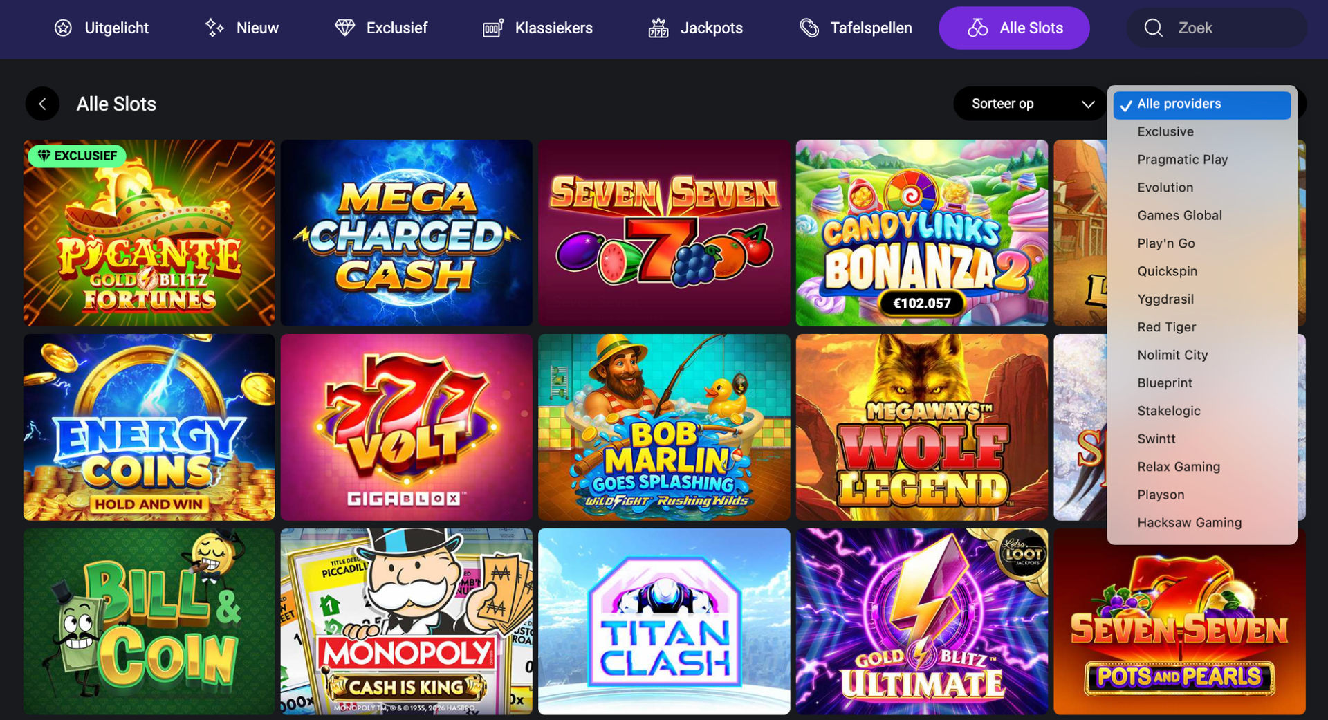One Casino spellen
