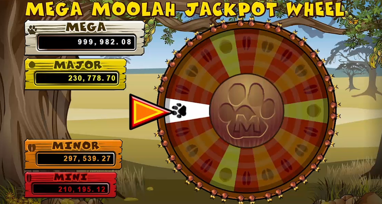 De Mega Moolah progressieve jackpots Mega Moolah jackpotwiel