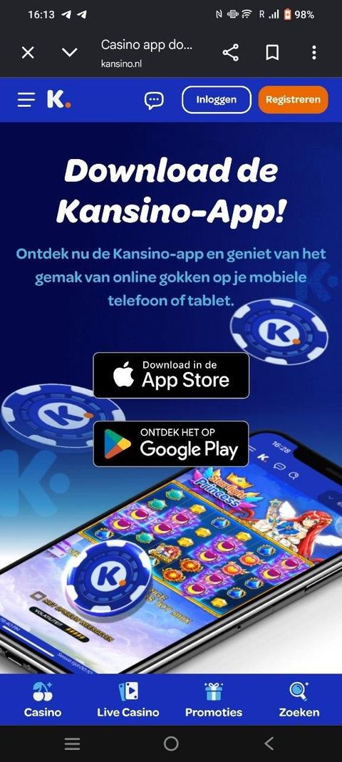 Kansino inloggen op mobiel