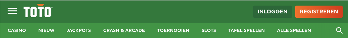 TOTO registreren en inloggen