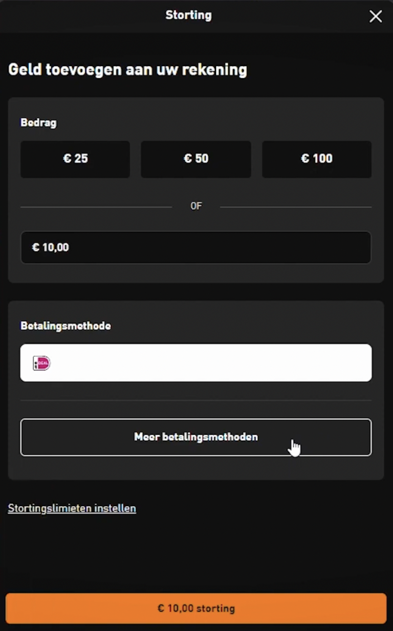 iDEAL online casino storting iDEAL casino storting