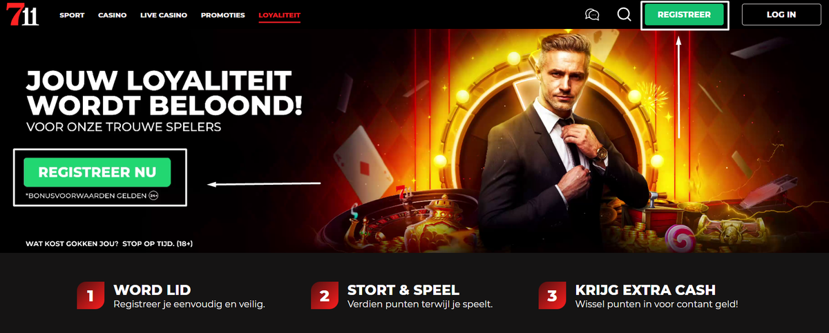 711 registratie