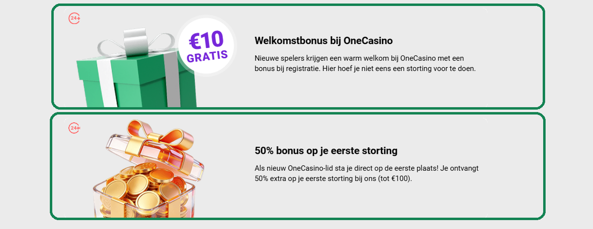 One Casino welkomstbonus One Casino 10 euro gratis